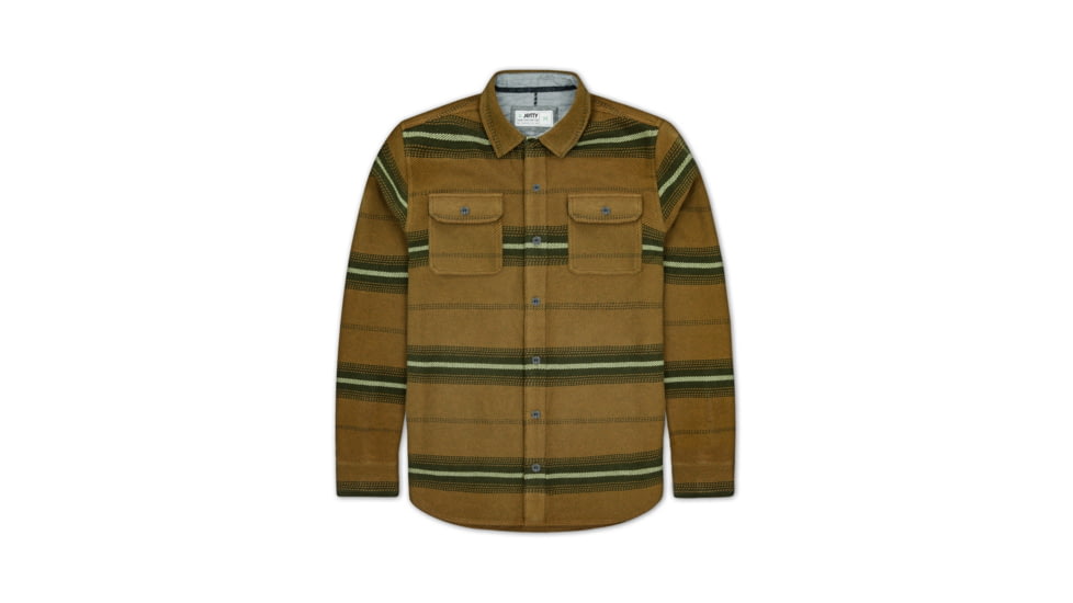 Jetty Horizon Flannel - Mens, Olive, Small, 27584