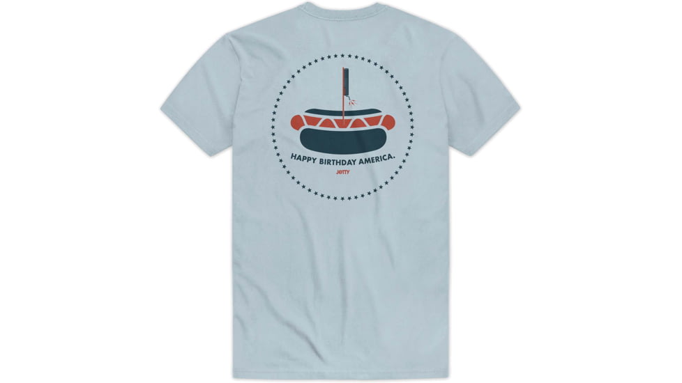 Jetty Hot Dog Short Sleeve T-Shirt - Mens, Light Blue, Extra Large, S22HOTD-MTLTB-XL