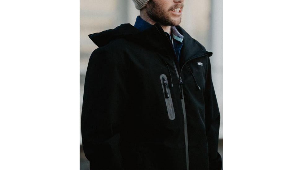 Jetty F22 Oyster Shell Jacket - Mens, Black, Extra Large, 28007