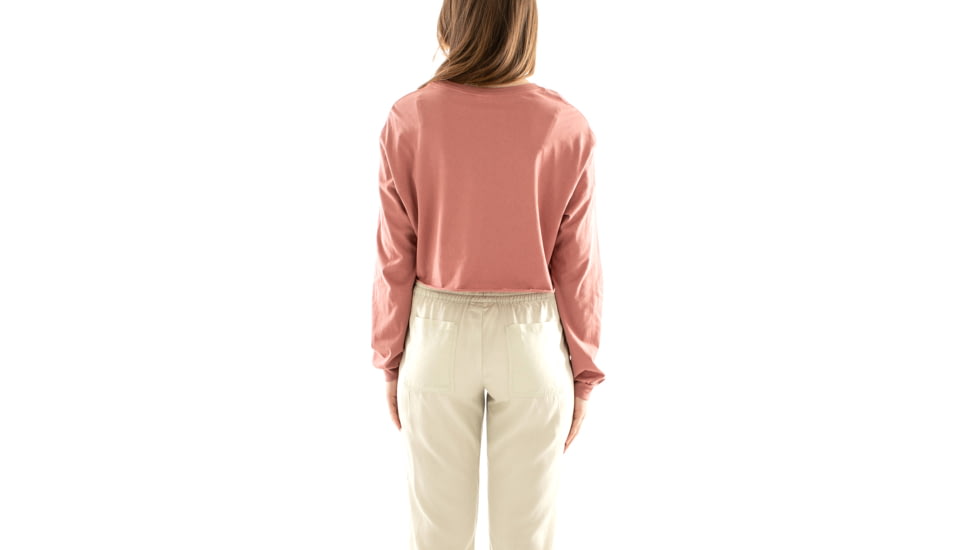 Jetty Rays Long Sleeve Tee - Womens, Mauve, Small, 31531