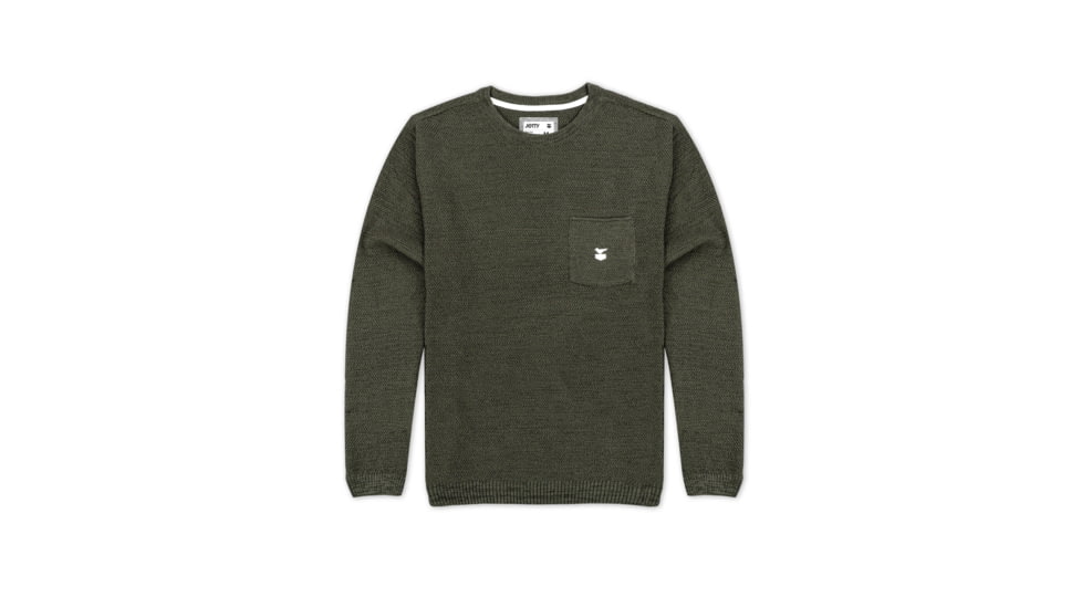 Jetty The Brine Sweater - Mens, Military, Small, 27764