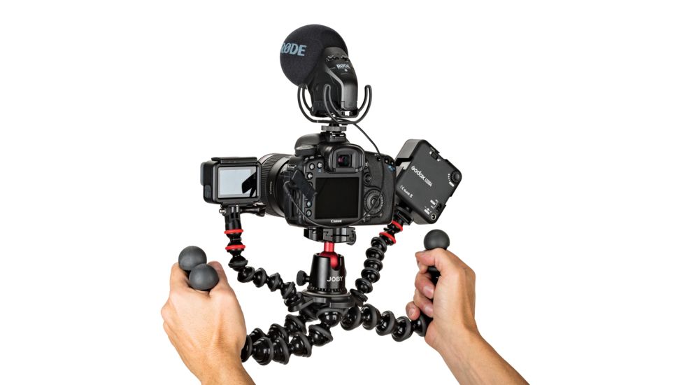JOBY Gorilla Pod Rig Aluminum Tripod for DSLR Camera and Accessories, Black, JB01522