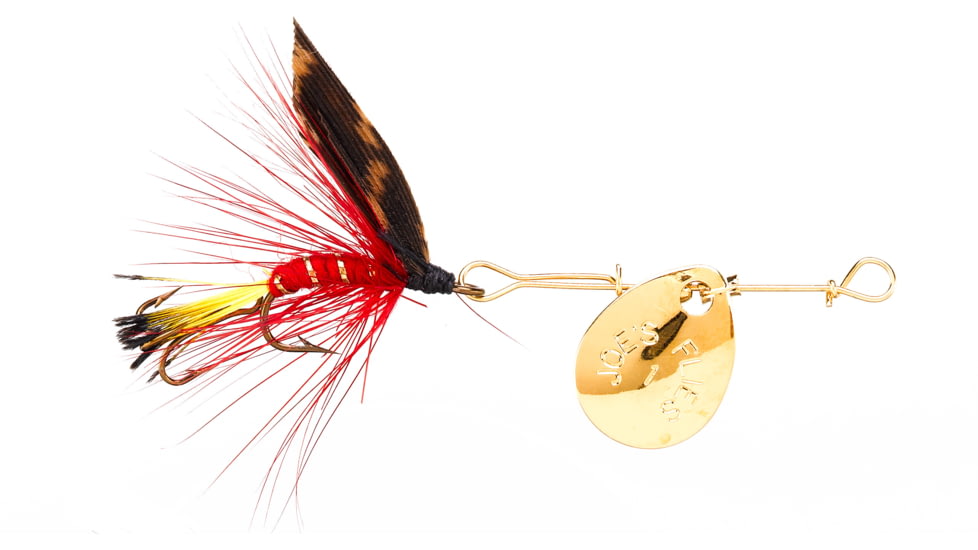 Joes Flies Short Striker Classic In-Line Spinner Fly, Sz 10, Light Brookie, 106-10