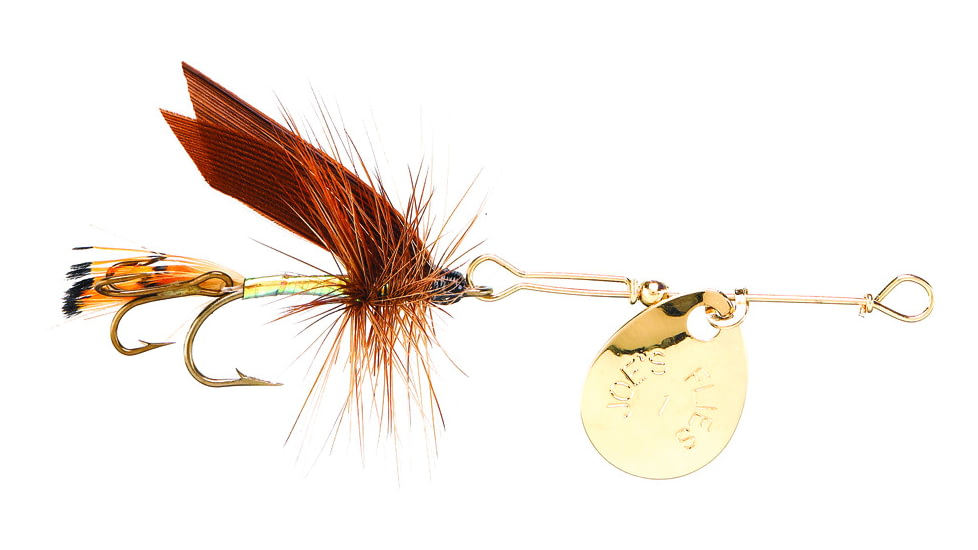 Joes Flies Short Striker Classic In-Line Spinner Fly, Sz 10, Little Rainbow Trout, 213-10
