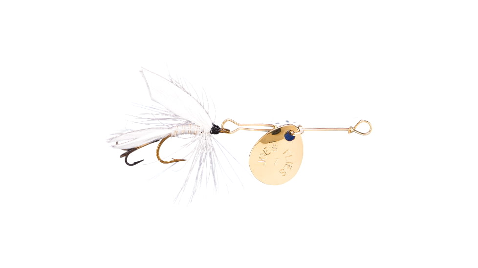 Joes Flies Short Striker Classic In-Line Spinner Fly, Sz 10, White Miller, 117-10