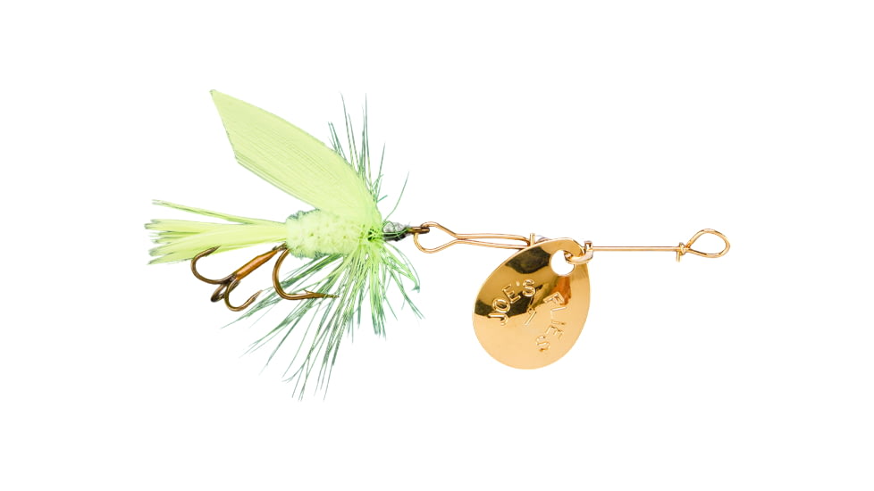 Joes Flies Short Striker Classic In-Line Spinner Fly, Sz 8, Glo-Trout, 231-8
