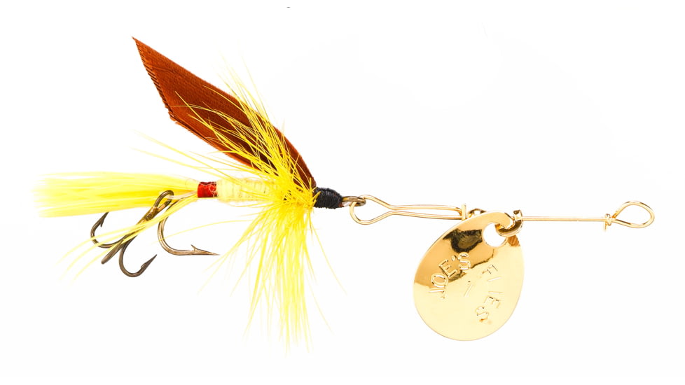 Joes Flies Short Striker Classic In-Line Spinner Fly, Sz 8, Mi Fly, 107-8
