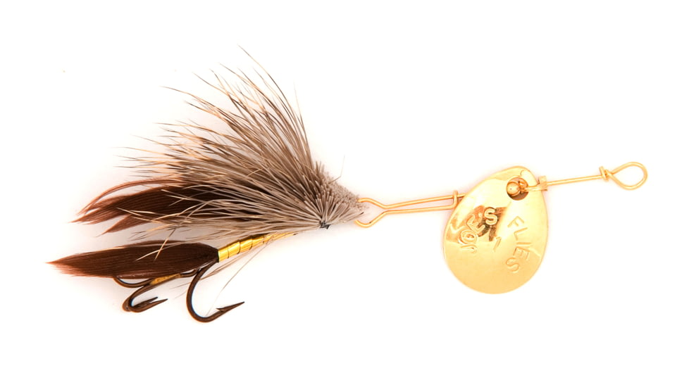 Joes Flies Short Striker Classic In-Line Spinner Fly, Sz 8, Muddler, 114-8