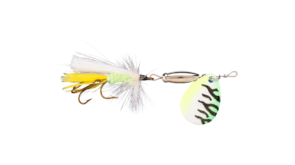 Joes Flies Super Striker Elite In-Line Spinner Fly, Sz 4, 1/4 oz Glo/Tiger, B-4303