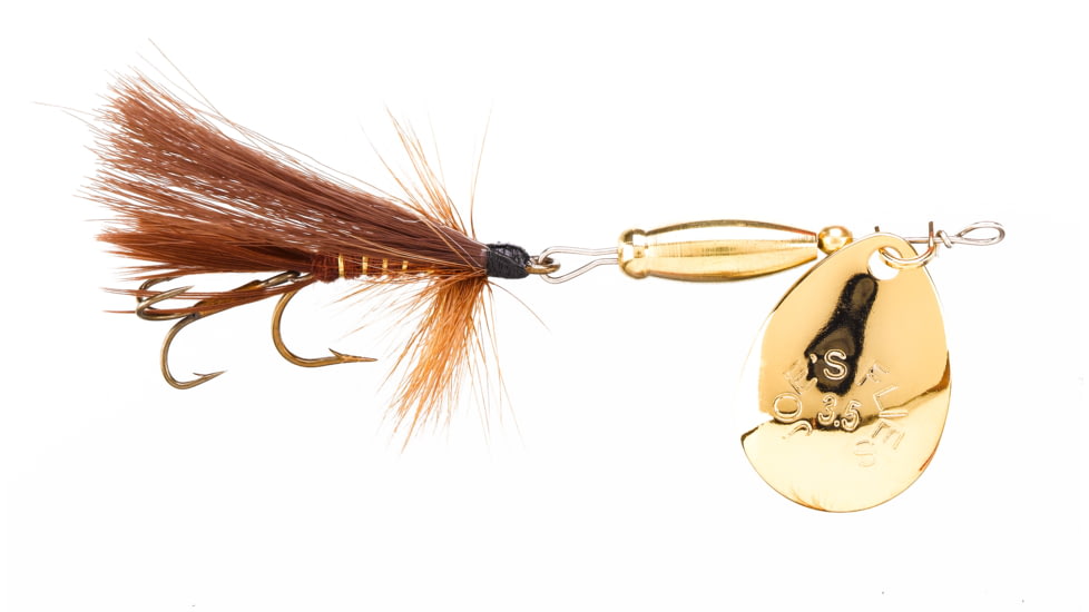 Joes Flies Super Striker Elite In-Line Spinner Fly, Sz 4, 1/4 oz March Brown, B-4131
