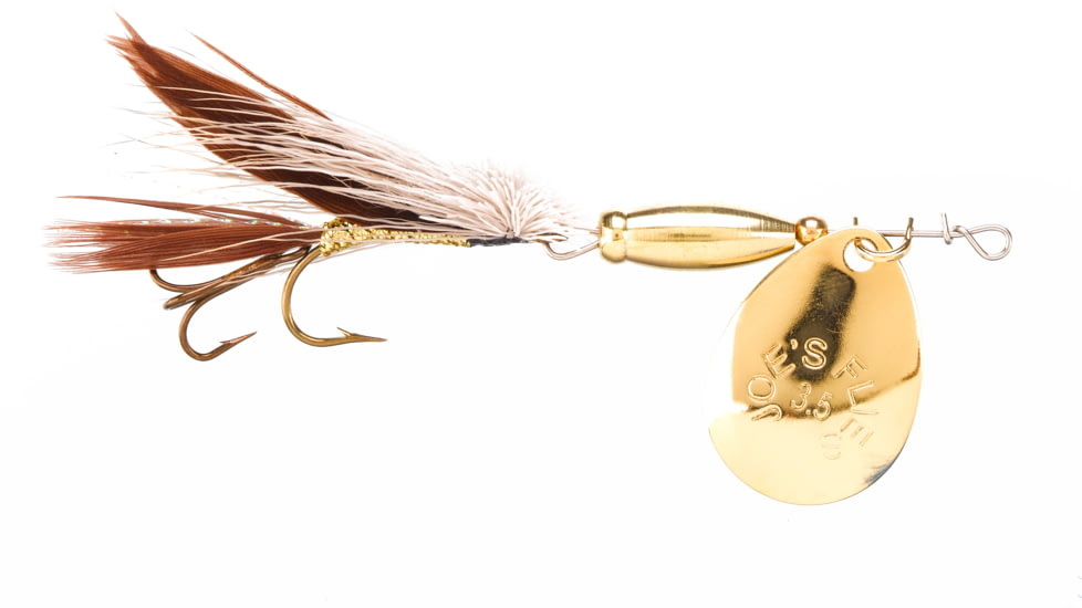 Joes Flies Super Striker Elite In-Line Spinner Fly, Sz 4, 1/4 oz Muddler, B-4114