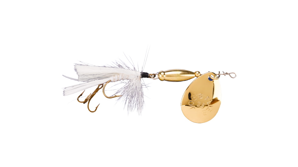 Joes Flies Super Striker Elite In-Line Spinner Fly, Sz 4, 1/4 oz White Miller, B-4117