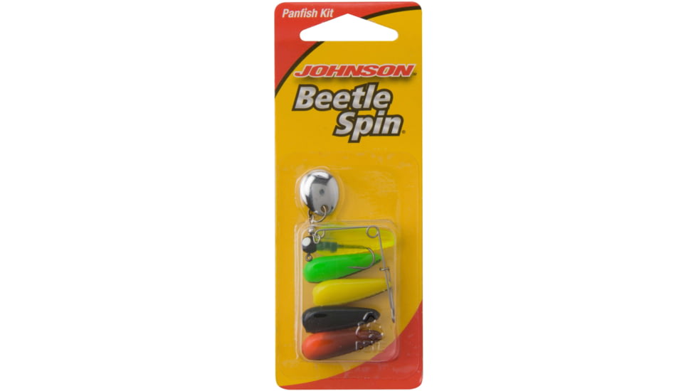 Johnson Beetle Spin Panfish Buster Hard Bait, Varied, 1in / 3cm, Hook Size 10, Assorted, 1062461