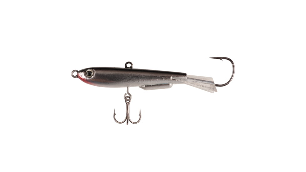 Johnson Johnny Darter Hard Bait, Jerkbait, 7/8 oz, 2 1/16in / 5cm, Hook Size 8, 2 Hooks, Chrome Black, JYD7-CMA