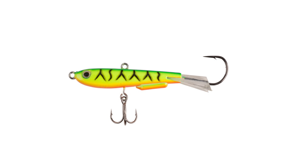 Johnson Johnny Darter Hard Bait, Jerkbait, 7/8 oz, 2 1/16in / 5cm, Hook Size 8, 2 Hooks, Firetiger, JYD7-FT