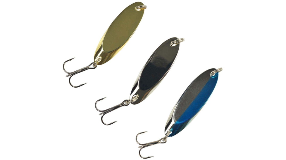 Johnson Splinter Hard Bait Kit, Spoon, 1/8 oz, 1 3/8in / 3cm, Hook Size 10, 3 Hooks, Varies, 1372039