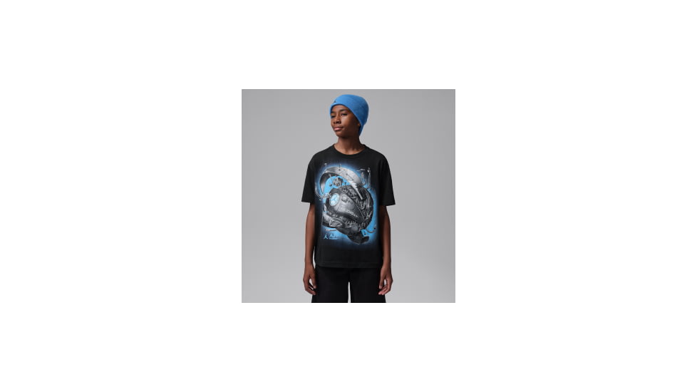 Jordan Jordan Big Kids AJV Mech Ball T-Shirt in Black 95G452-023, Black, XL, male, 1016056535-00199016416209