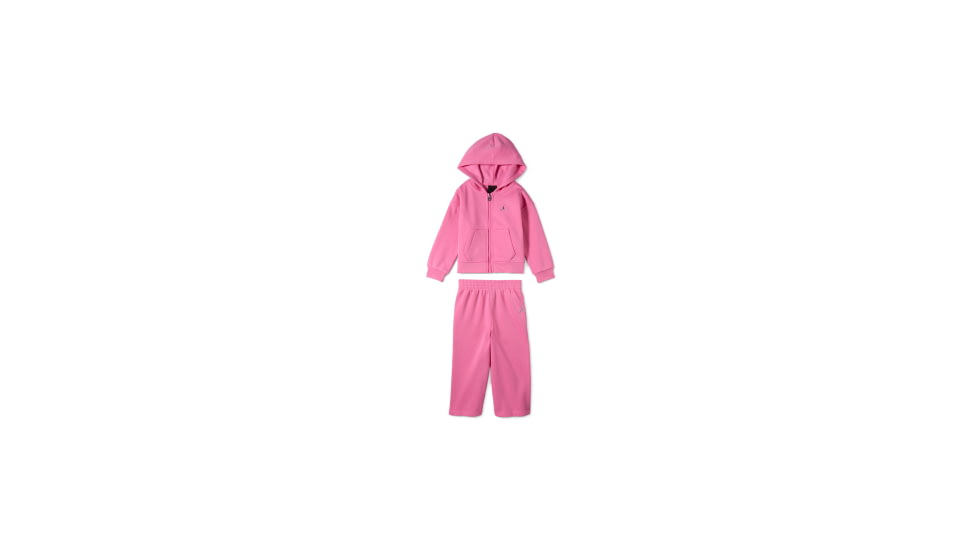 Jordan Jordan Brooklyn Fleece Baby 12-24M 2-Piece Full-Zip Hoodie Set in Pink 15G027-APR, Pink, 12M, female, 1016056748-00199016132833