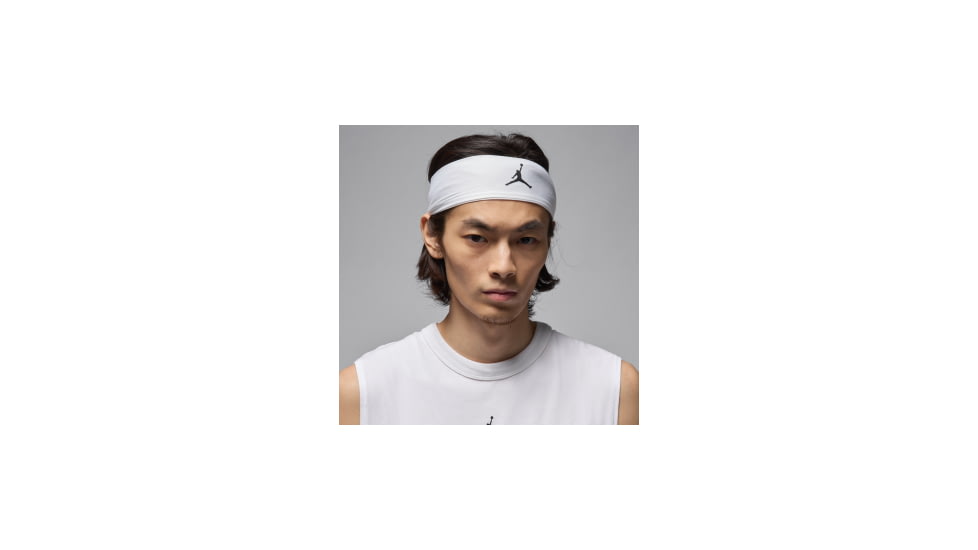 Jordan Jordan Dri-FIT Performance Sport Headband in White J1011611-101, White, One Size, unisex, 1015780815-00887791431974