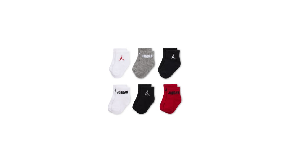 Jordan Jordan Everyday Essentials Baby /Toddler Ankle Socks 6 Pairs in Multicolor NJ0734-R61, Multicolor, 2-4, unisex, 1015862312-00197717564427
