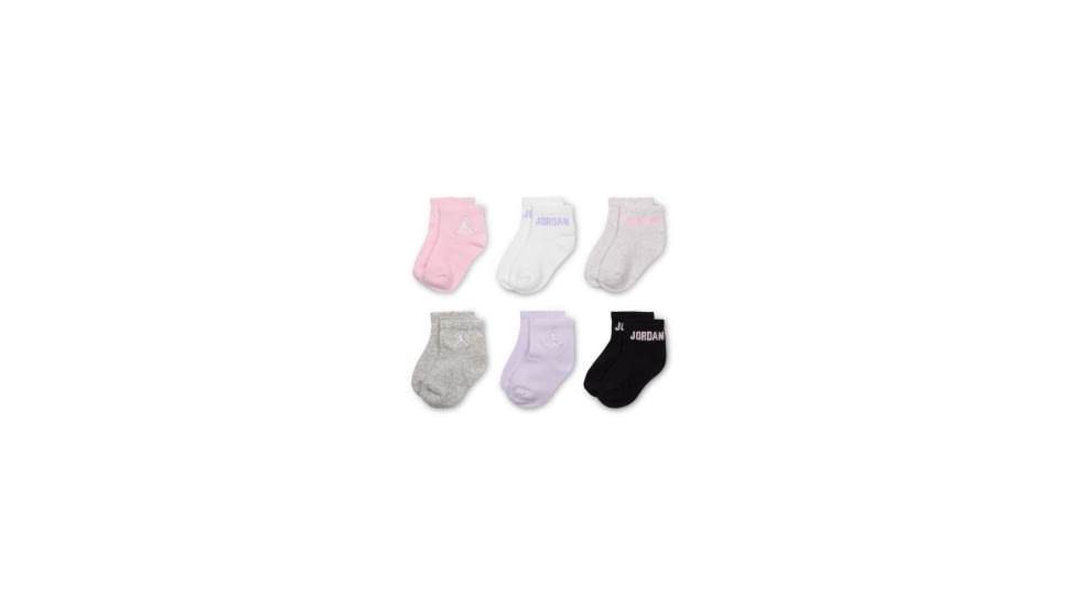 Jordan Jordan Everyday Essentials Baby /Toddler Ankle Socks 6 Pairs in Pink NJ0734-A9Y, Pink, 12-24M, unisex, 1015862316-00197717993203
