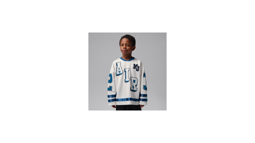 Jordan Jordan Little Kids 23 Hockey Jersey in White 85G170-782, White, 7, male, 1016056259-00199016227355