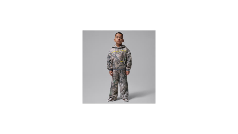Jordan Jordan Little Kids Brooklyn Realtree 2-Piece Pullover Hoodie Set in White 85G277-WAN, White, 6, male, 1016056509-00199016158512