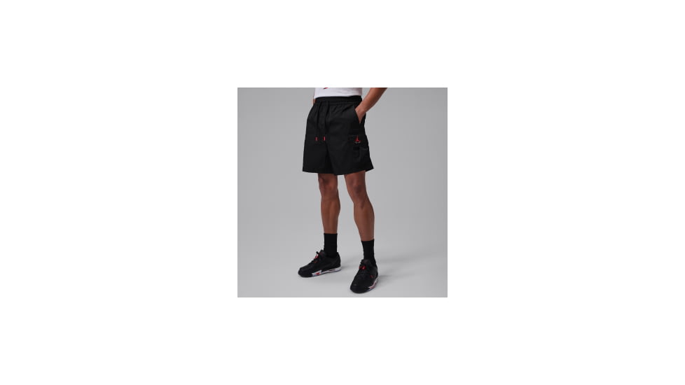 Jordan Mens Jordan Brooklyn Woven Cargo Shorts in Black IM8967-010, Black, XS, male, 1015941099-00198961123279