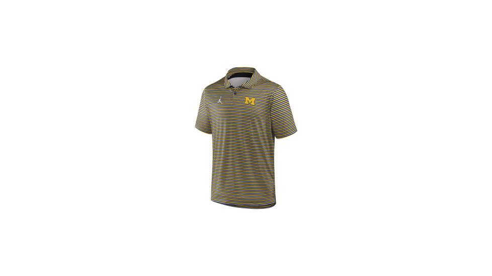 Jordan Mens Michigan Tour Stripe Jordan Brand Dri-FIT College Polo in Blue 0JPT0FJ8MWN-24Y, Blue, M, male, 1015881295-00198764326723