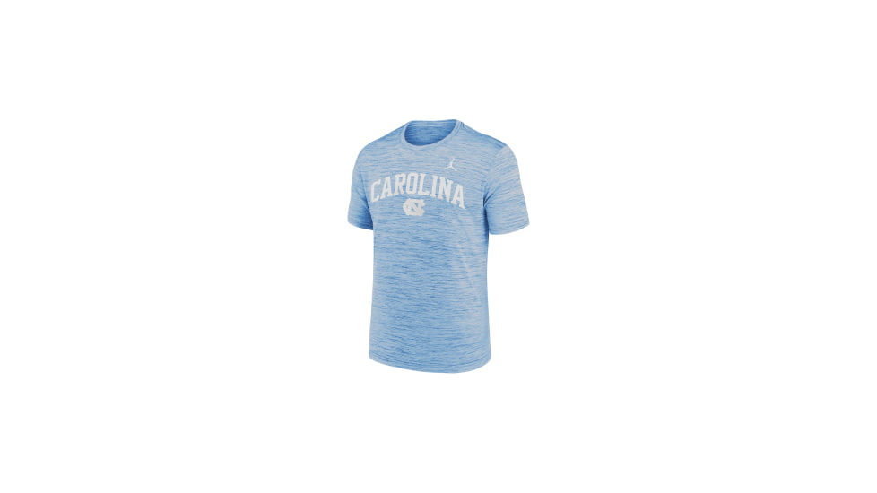Jordan Mens North Carolina Primetime Arch Logo Velocity Jordan Dri-FIT College T-Shirt in Blue NKPQ4EYNCN-VFM, Blue, XL, male, 1016090337-00199295435427