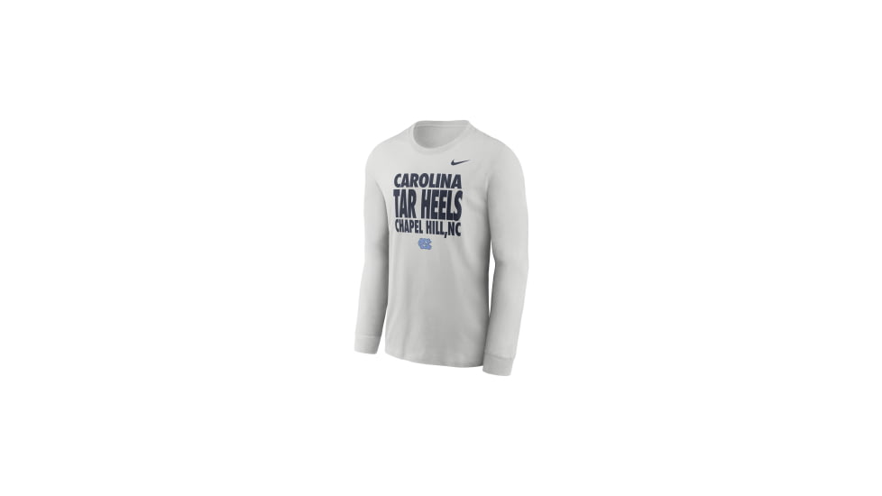 Jordan Mens North Carolina Sideline Slogan Jordan Brand Dri-FIT College Long-Sleeve T-Shirt in Grey 0JEW0BBNCN-H2B, Grey, S, male, 1016090000-00199297697014