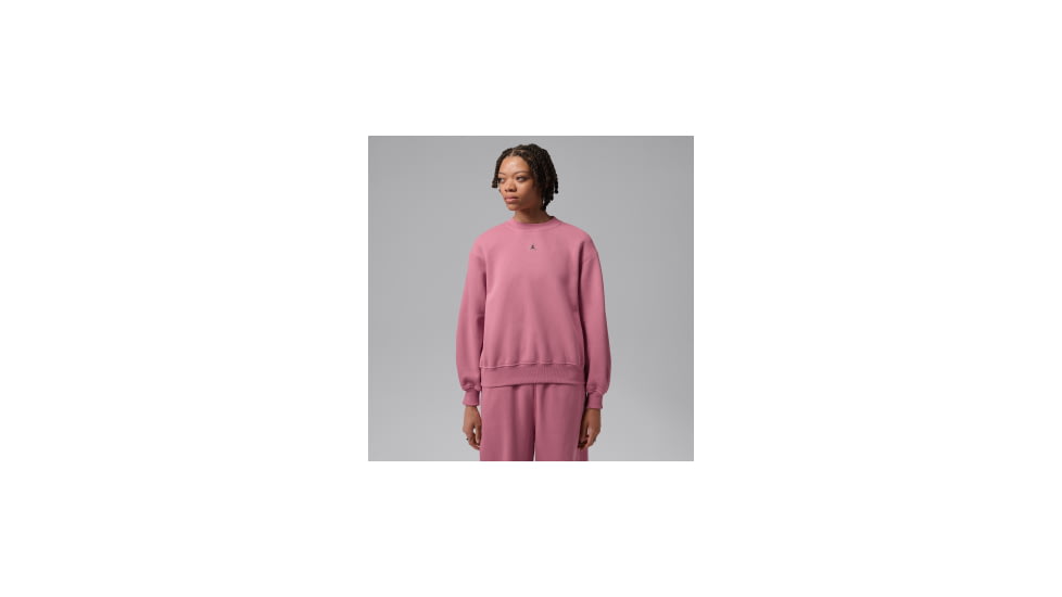 Jordan Womens Jordan Brooklyn Fleece Crew-Neck Sweatshirt in Pink IM7288-667, Pink, S, female, 1015948524-00198962192830