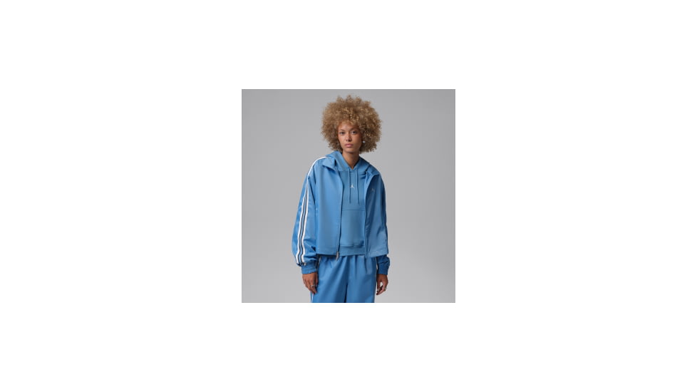 Jordan Womens Jordan Brooklyn Track Jacket in Blue IM6841-489, Blue, L, female, 1015947971-00198962247677