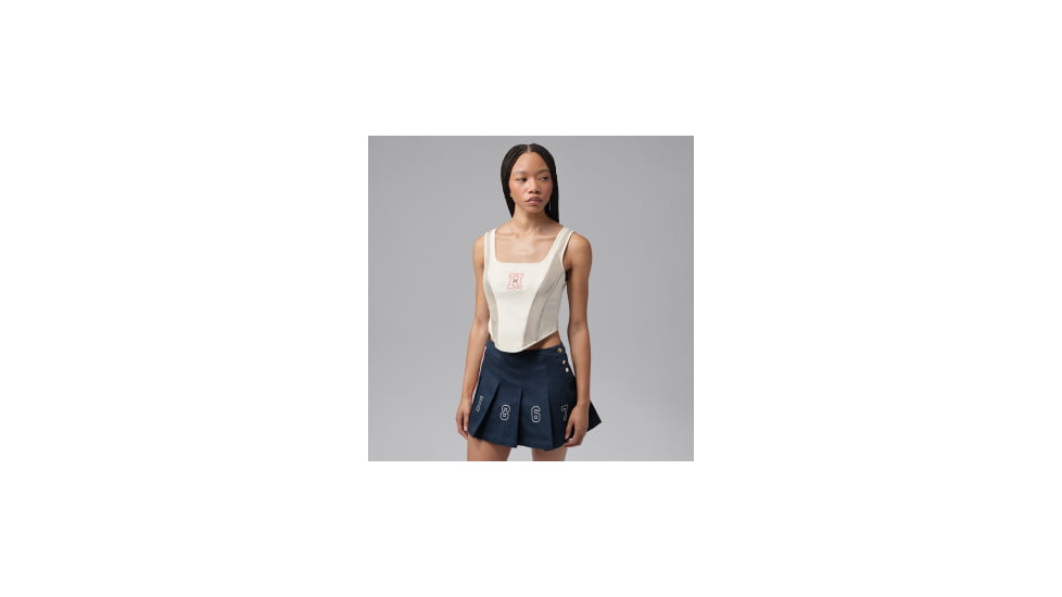 Jordan Womens Jordan Flight x Howard University Corset in White JA5679-133, White, female, 1016011558-00199777623267