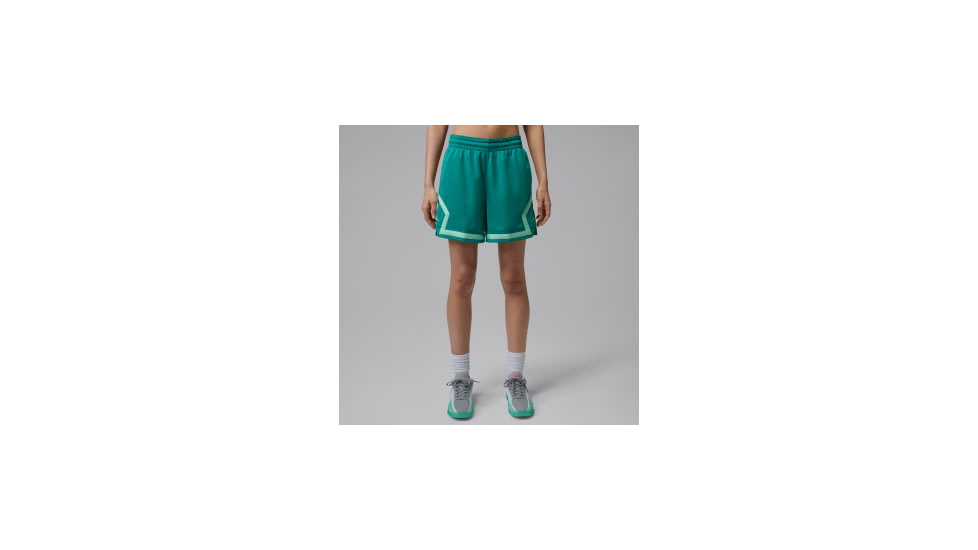 Jordan Womens Jordan Sport 4" Diamond Shorts in Green FN5134-340, Green, S, female, 1015873787-00198729519122