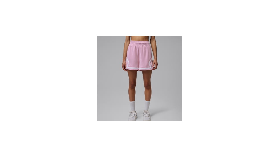 Jordan Womens Jordan Sport 4" Diamond Shorts in Pink FN5134-676, Pink, L, female, 1015873868-00198729550262