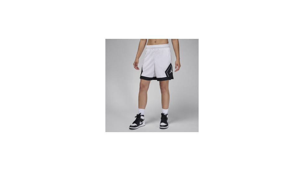 Jordan Womens Jordan Sport 4" Diamond Shorts in White FN5134-101, White, M, female, 1015567155-00197595813495