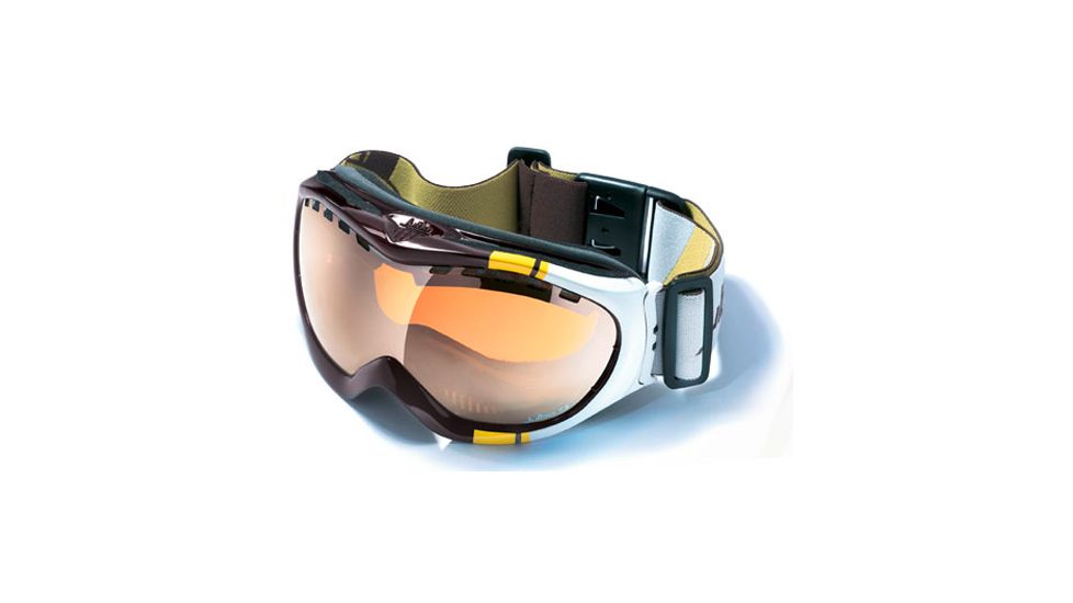 Julbo Around Excel Goggles - Choco/White Frame, Gold Flash/Orange tint lens 70412520