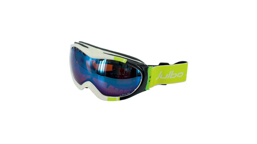 Julbo Around Excel Goggles - White/Black Frame, Blue Flash/Orange tint lens 70412110