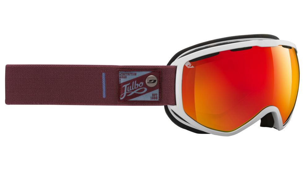 JULBO Atlas Ski Goggles,Brown/White,Orange Cat 3 Lenses, Large 73912115
