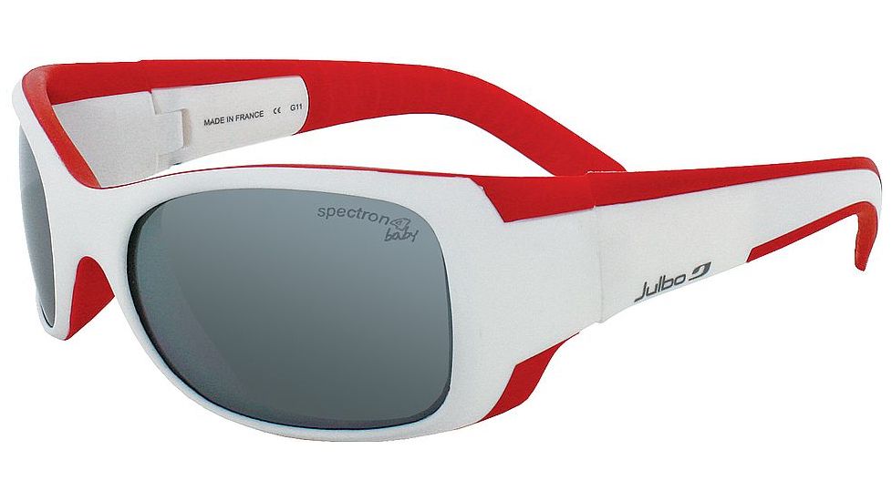 Julbo Booba Bifocal Prescription Sunglasses, White / Red Frame, Spectron 4 Baby Lens-J4352311BI