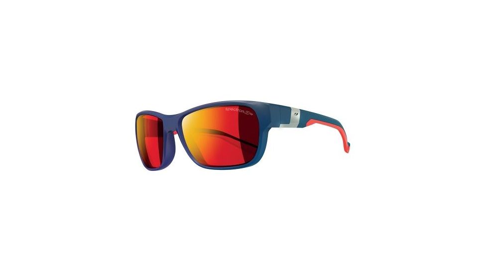 Julbo Coast Sunglasses, Matte Dark Blue Frame w/Spectron 3 + Mlayer Red Lenses 4721112