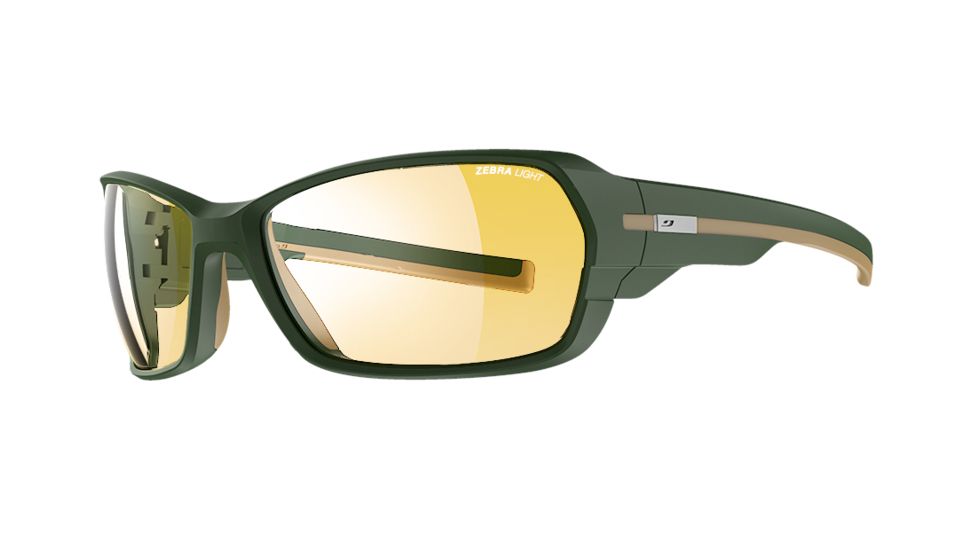 Julbo Dirt 2.0 Sunglasses with Zebra Light Lenses, Army, Large J4743254