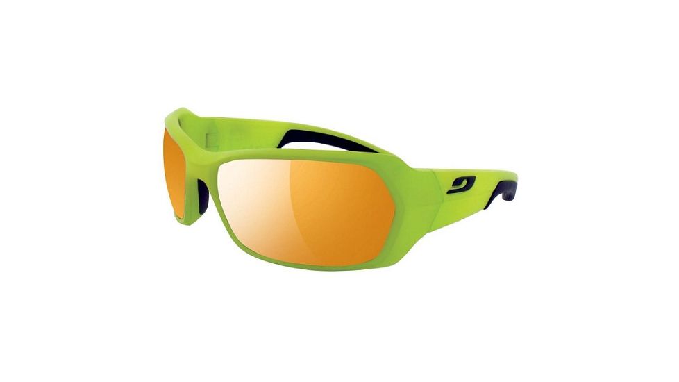 Julbo Dirt Sunglasses, Green/Black Frame With Zebra Lenses 3693116