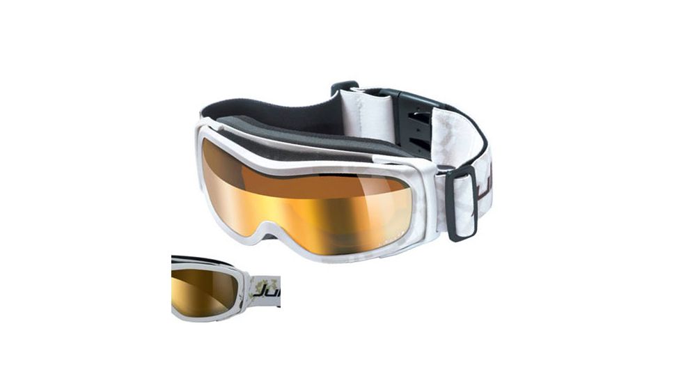 Julbo Eclipse Rx Insert Goggles, White/Gold Frame, Zebra Lens 70131111