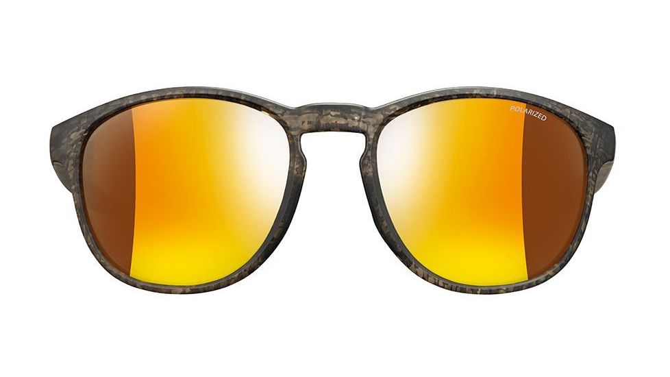 Julbo Elevate Sunglasses Brown Deco/Black Frame with Polarized 3CF Lenses, J5169151