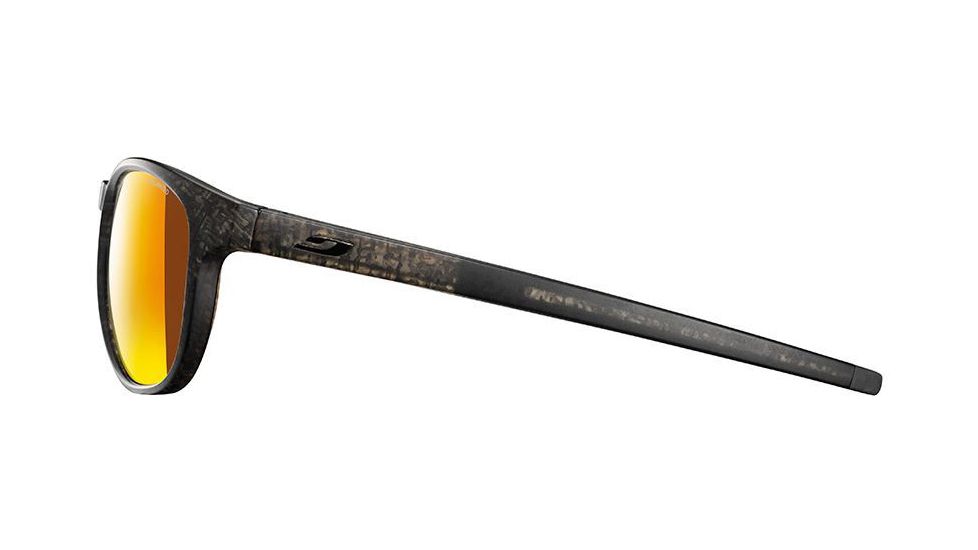 Julbo Elevate Sunglasses Brown Deco/Black Frame with Polarized 3CF Lenses, J5169151