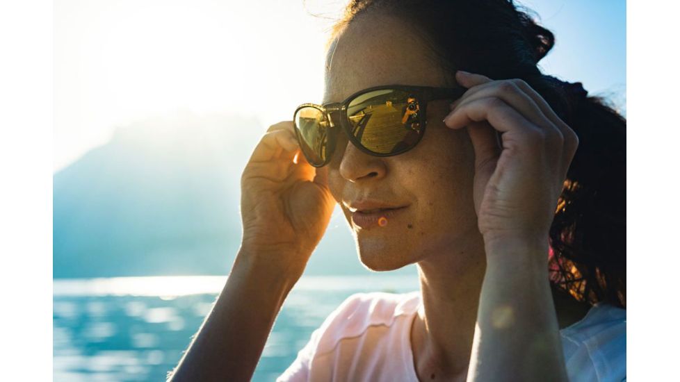 Julbo Elevate Sunglasses Brown Deco/Black Frame with Polarized 3CF Lenses, J5169151