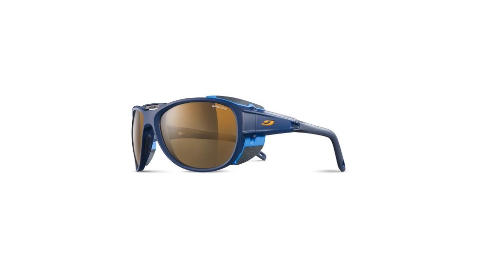 Julbo Explorer 2.0 Cameleon Sunglasses, Matte Blue/Blue J4975012