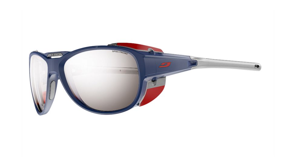 Julbo Explorer 2.0 Sunglasses with Spectron 4 Lenses, Matte Blue/Red, Large J4971212